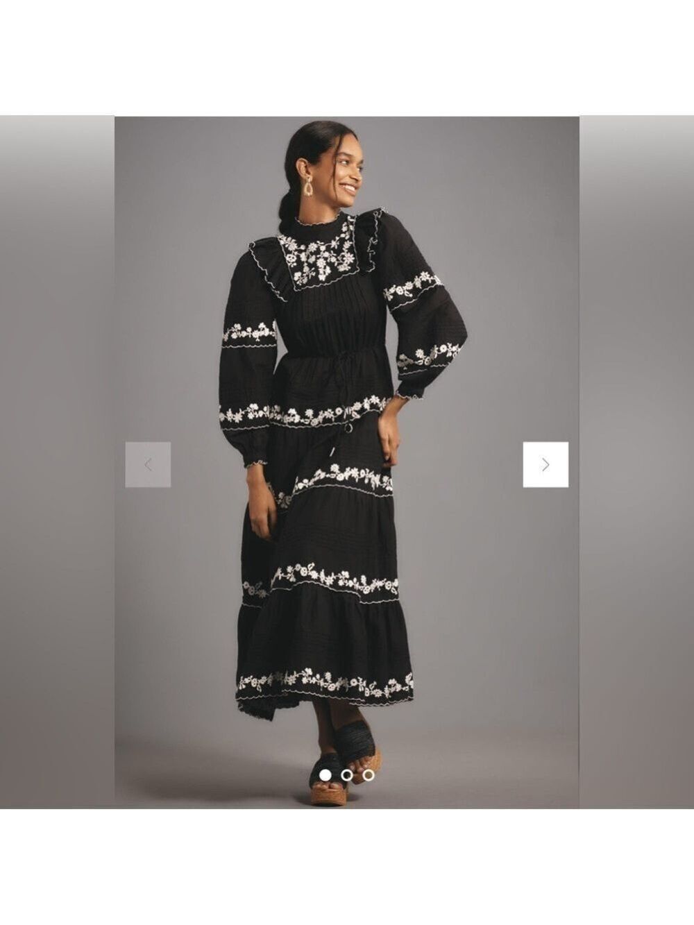 Farm Rio Embroidered Maxi Dress